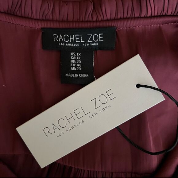 Rachel Zoe Women’s 1X Satin High Low Top NWT - Picture 6 of 8